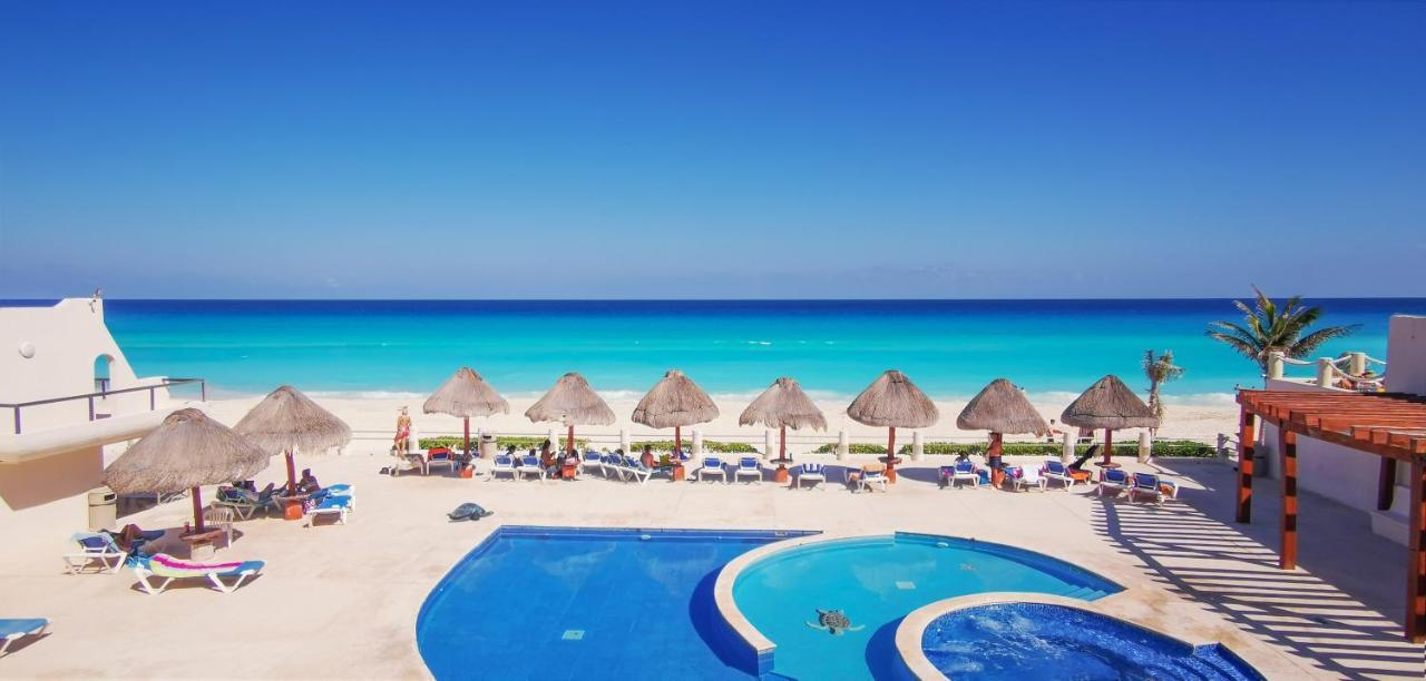 Villa Aurora Beautiful Beachfront Apartment Канкун Экстерьер фото